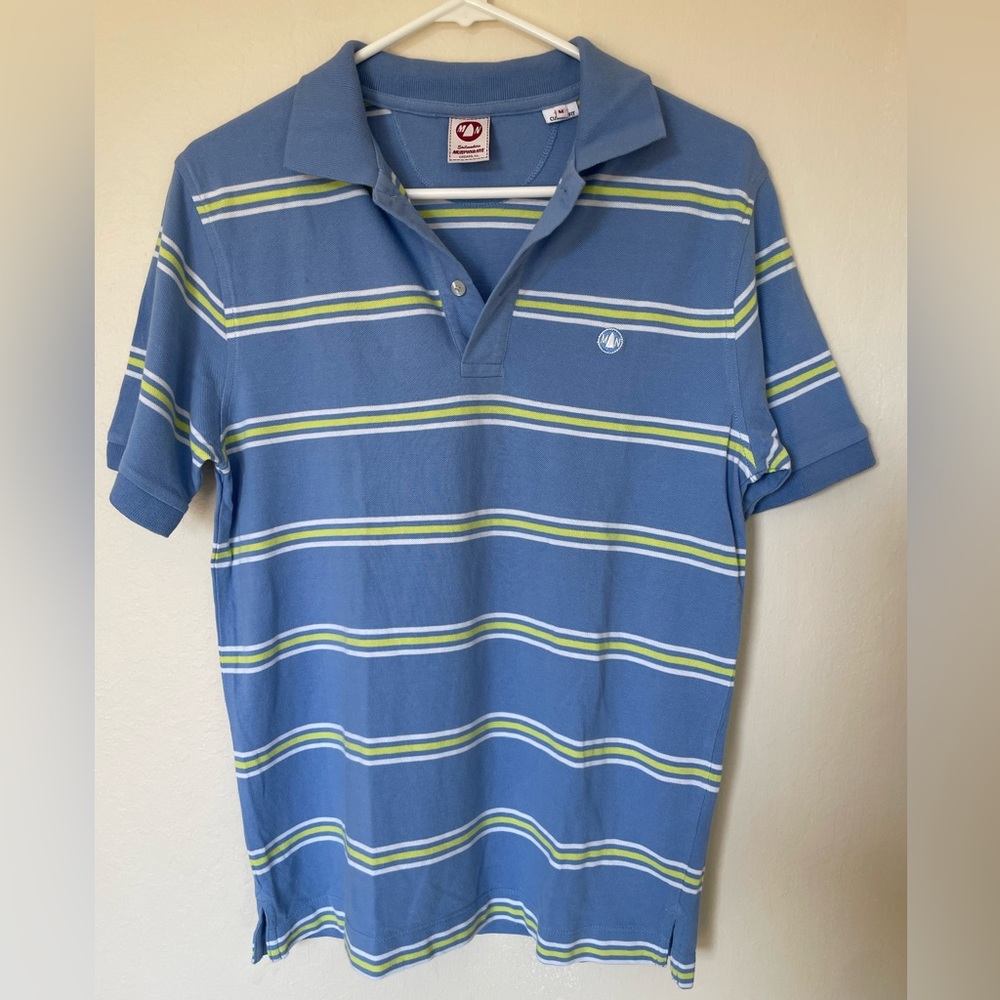 Murphy & NYE Nautica Striped Blue Polo Shirt 100% Cotton - Picture 2 of 12